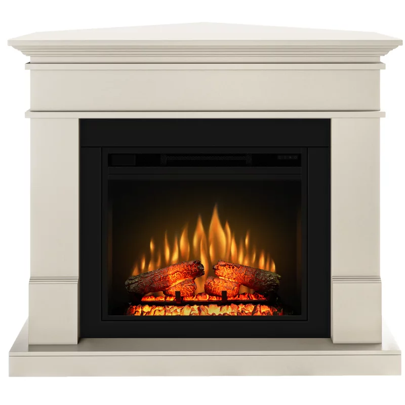 Semineu ECOFLAME PRO - Lisabona colt vanilla antique